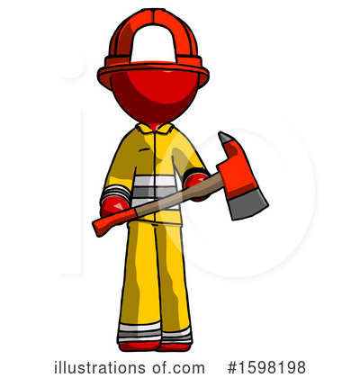 Royalty-Free (RF) Red Design Mascot Clipart Illustration by Leo Blanchette - Stock Sample #1598198