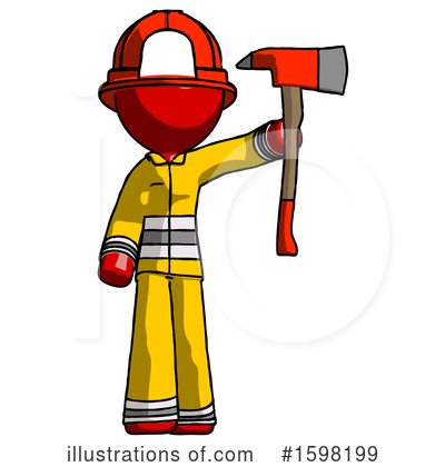 Royalty-Free (RF) Red Design Mascot Clipart Illustration by Leo Blanchette - Stock Sample #1598199