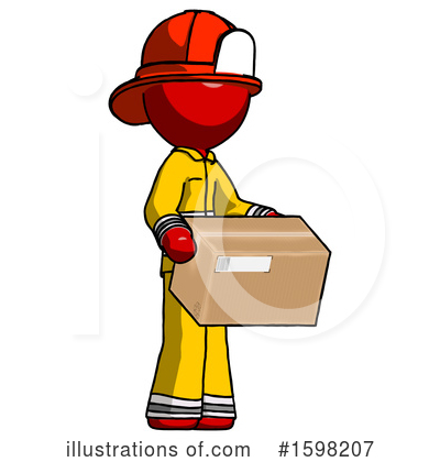 Royalty-Free (RF) Red Design Mascot Clipart Illustration by Leo Blanchette - Stock Sample #1598207