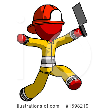 Royalty-Free (RF) Red Design Mascot Clipart Illustration by Leo Blanchette - Stock Sample #1598219