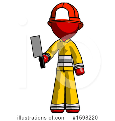 Royalty-Free (RF) Red Design Mascot Clipart Illustration by Leo Blanchette - Stock Sample #1598220