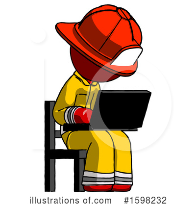 Royalty-Free (RF) Red Design Mascot Clipart Illustration by Leo Blanchette - Stock Sample #1598232