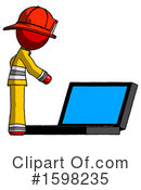 Red Design Mascot Clipart #1598235 by Leo Blanchette