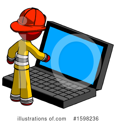 Royalty-Free (RF) Red Design Mascot Clipart Illustration by Leo Blanchette - Stock Sample #1598236