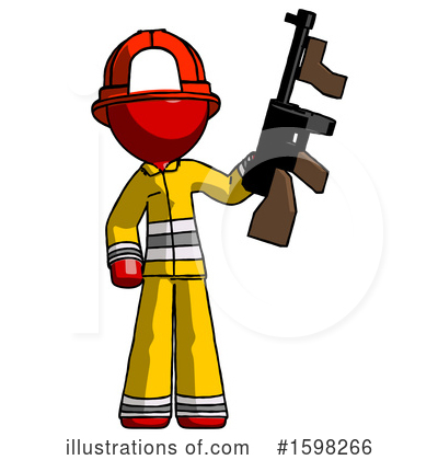 Royalty-Free (RF) Red Design Mascot Clipart Illustration by Leo Blanchette - Stock Sample #1598266