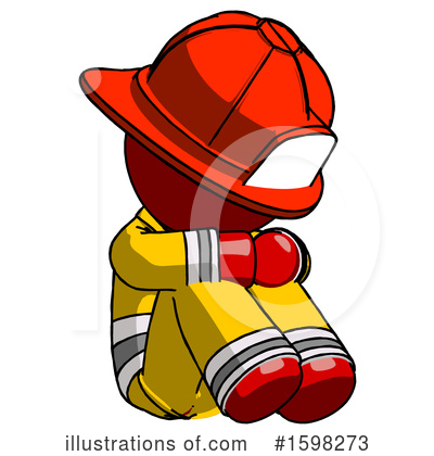 Royalty-Free (RF) Red Design Mascot Clipart Illustration by Leo Blanchette - Stock Sample #1598273