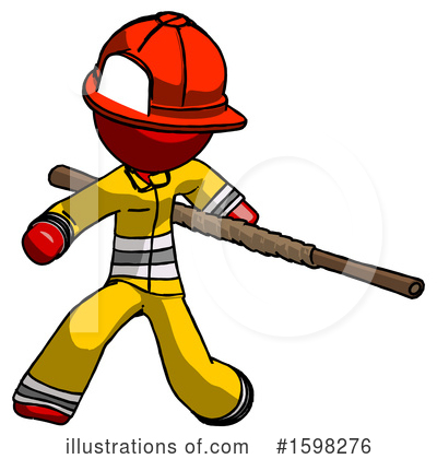 Royalty-Free (RF) Red Design Mascot Clipart Illustration by Leo Blanchette - Stock Sample #1598276