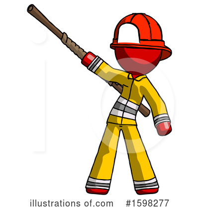 Royalty-Free (RF) Red Design Mascot Clipart Illustration by Leo Blanchette - Stock Sample #1598277