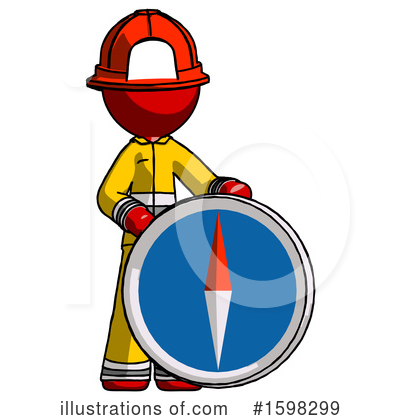 Royalty-Free (RF) Red Design Mascot Clipart Illustration by Leo Blanchette - Stock Sample #1598299