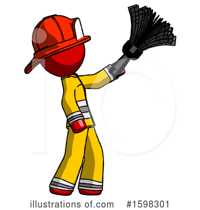 Royalty-Free (RF) Red Design Mascot Clipart Illustration by Leo Blanchette - Stock Sample #1598301