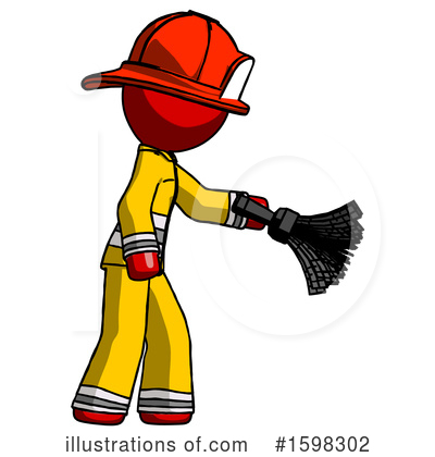 Royalty-Free (RF) Red Design Mascot Clipart Illustration by Leo Blanchette - Stock Sample #1598302
