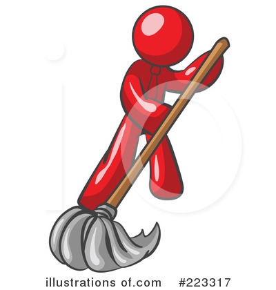 Royalty-Free (RF) Red Design Mascot Clipart Illustration by Leo Blanchette - Stock Sample #223317