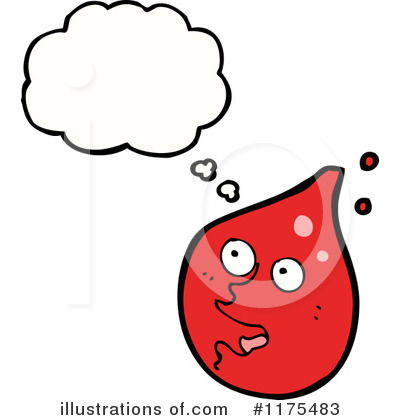 Royalty-Free (RF) Red Drop Clipart Illustration by lineartestpilot - Stock Sample #1175483