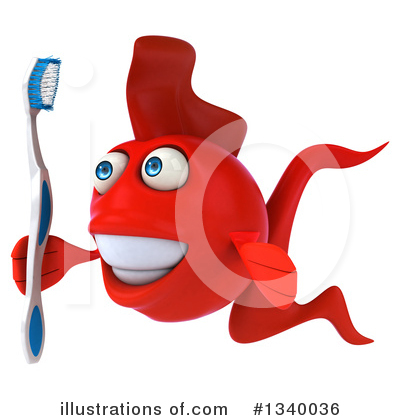 Red Fish Clipart #1340036 by Julos