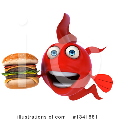 Red Fish Clipart #1341881 by Julos