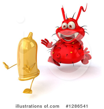 Royalty-Free (RF) Red Germ Clipart Illustration by Julos - Stock Sample #1286541