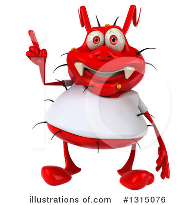 Red Virus Clipart #1315076 by Julos