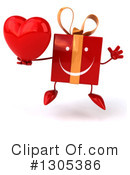Red Gift Character Clipart #1305386 by Julos