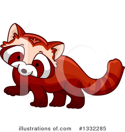 Royalty-Free (RF) Red Panda Clipart Illustration by BNP Design Studio - Stock Sample #1332285