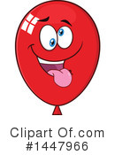 Red Party Balloon Clipart #1447966 by Hit Toon