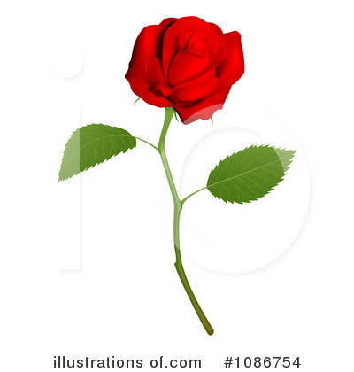 Rose Clipart #1086754 by AtStockIllustration