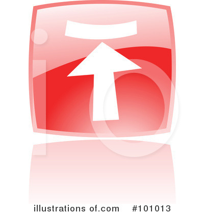 Royalty-Free (RF) Red Square Icon Clipart Illustration by cidepix - Stock Sample #101013
