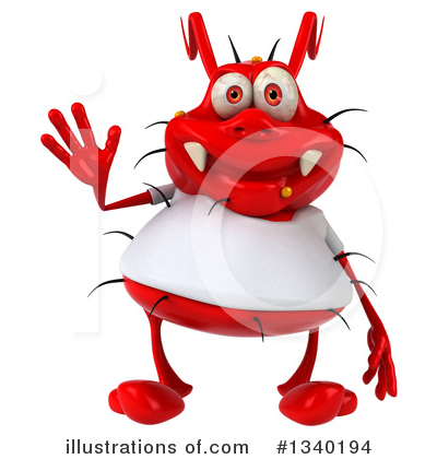 Red Virus Clipart #1340194 by Julos