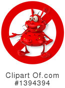 Red Virus Clipart #1394394 by Julos