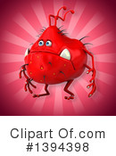 Red Virus Clipart #1394398 by Julos