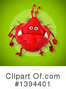 Red Virus Clipart #1394401 by Julos