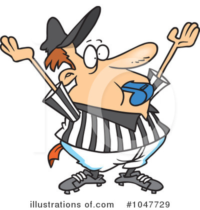 Royalty-Free (RF) Referee Clipart Illustration by toonaday - Stock Sample #1047729