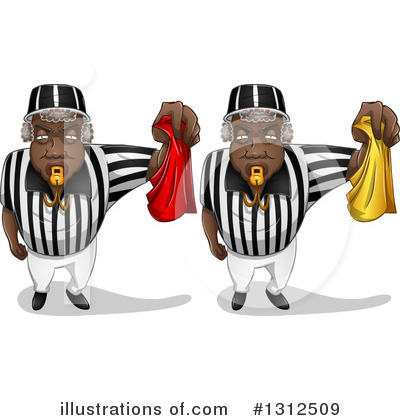 Royalty-Free (RF) Referee Clipart Illustration by Liron Peer - Stock Sample #1312509