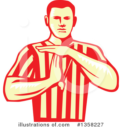 Royalty-Free (RF) Referee Clipart Illustration by patrimonio - Stock Sample #1358227