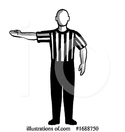 Royalty-Free (RF) Referee Clipart Illustration by patrimonio - Stock Sample #1688750