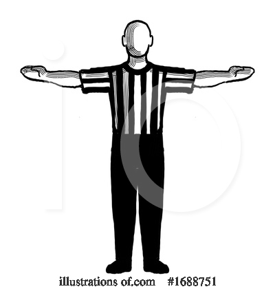 Royalty-Free (RF) Referee Clipart Illustration by patrimonio - Stock Sample #1688751
