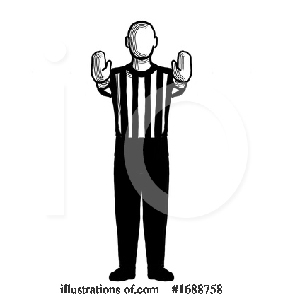 Royalty-Free (RF) Referee Clipart Illustration by patrimonio - Stock Sample #1688758