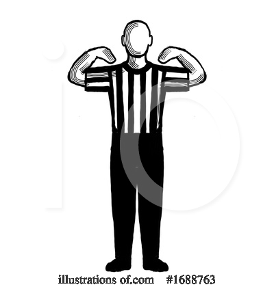 Royalty-Free (RF) Referee Clipart Illustration by patrimonio - Stock Sample #1688763