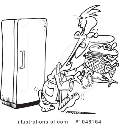 Refrigerator Clipart #1048164 by toonaday