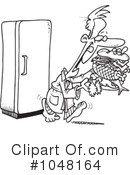 Refrigerator Clipart #1048164 by toonaday