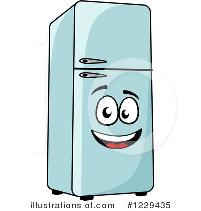 Royalty-Free (RF) Refrigerator Clipart Illustration by Vector Tradition SM - Stock Sample #1229435
