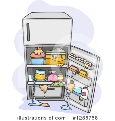 Royalty-Free (RF) Refrigerator Clipart Illustration by BNP Design Studio - Stock Sample #1286758