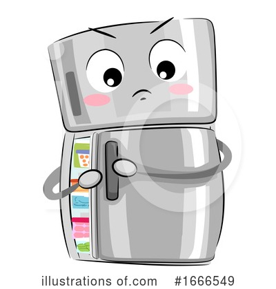 Royalty-Free (RF) Refrigerator Clipart Illustration by BNP Design Studio - Stock Sample #1666549