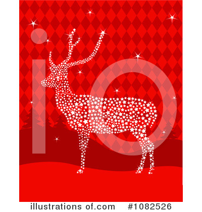 Royalty-Free (RF) Reindeer Clipart Illustration by Pushkin - Stock Sample #1082526