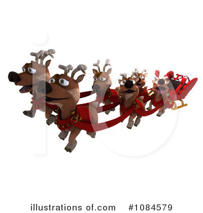 Royalty-Free (RF) Reindeer Clipart Illustration by KJ Pargeter - Stock Sample #1084579