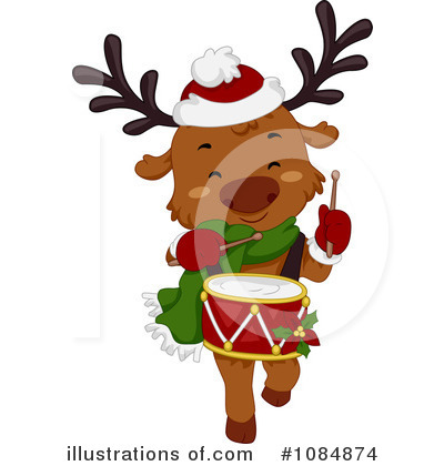 Royalty-Free (RF) Reindeer Clipart Illustration by BNP Design Studio - Stock Sample #1084874