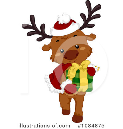 Royalty-Free (RF) Reindeer Clipart Illustration by BNP Design Studio - Stock Sample #1084875