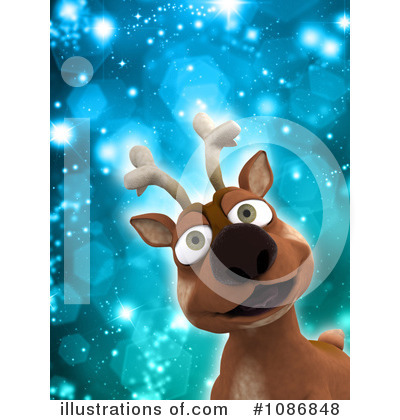 Royalty-Free (RF) Reindeer Clipart Illustration by KJ Pargeter - Stock Sample #1086848