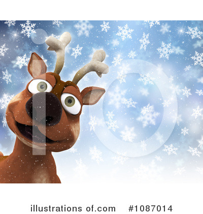 Royalty-Free (RF) Reindeer Clipart Illustration by KJ Pargeter - Stock Sample #1087014