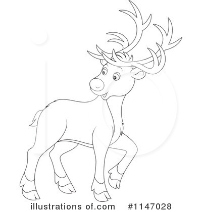 Royalty-Free (RF) Reindeer Clipart Illustration by Alex Bannykh - Stock Sample #1147028