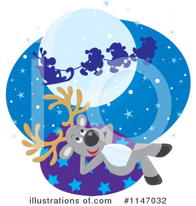 Royalty-Free (RF) Reindeer Clipart Illustration by Alex Bannykh - Stock Sample #1147032
